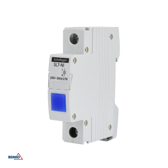 LAMPKA SYGNALIZACYJNA LED SL7 NIEBIESKA SCHELINGER