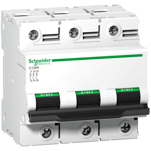 Wyłącznik nadprądowy Acti9 C120H 3P B125A A9N18426 Schneider