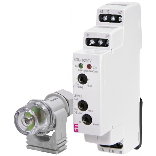 Automat zmierzchowy na szynę SOU-1/230V+senzor 002470011 ETI