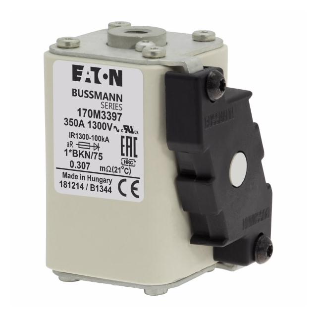 FUSE 350A 1300VUL 1*BKN/75 AR CU Wkładka szybka 350A AC 1250V rozmiar 1 45x59x75 mm, 170M3397 EATON