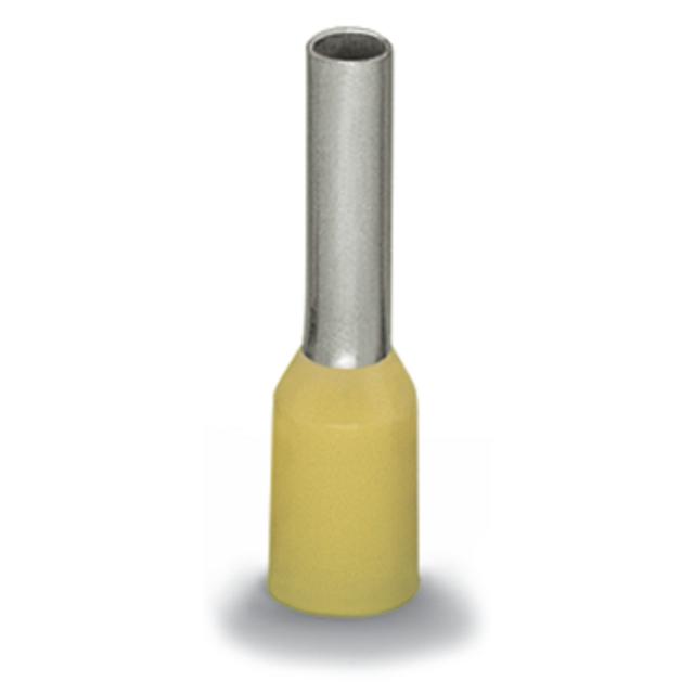 Tulejka przewodowa tulejka dla 2,08mm2 / AWG 14 z kołnierzem z tworzywa żółta /1000szt./ 216-205 WAGO
