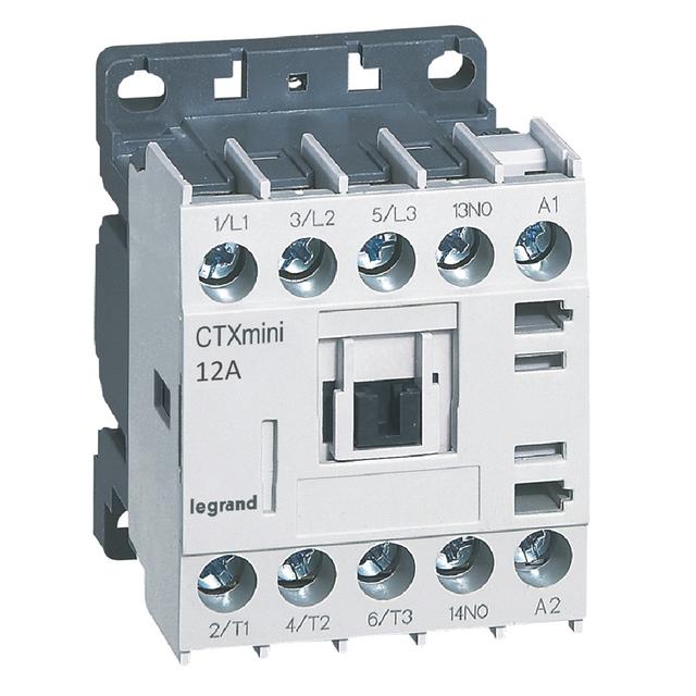 STYCZNIK CTX3 MINI 3P 12A 1NO 415V AC, Legrand