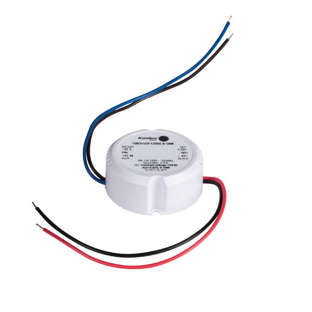 CIRCO N LED 12VDC 10W Zasilacz do puszki LED CIRCO N LED 12VDC 10W 12 DC max 850mA stałonapięciowy I