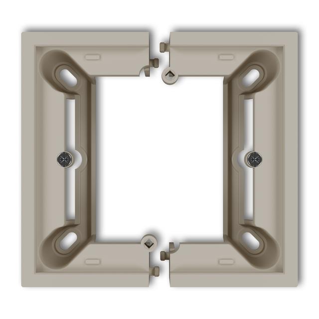 MINI Puszka natynkowa pojedyncza, składana MINI taupe 60DPU-1 KARLIK