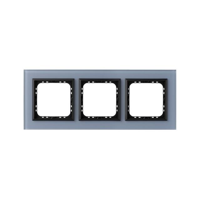 SONATA Ramka potrójna - kolor nieb. szkło szron
