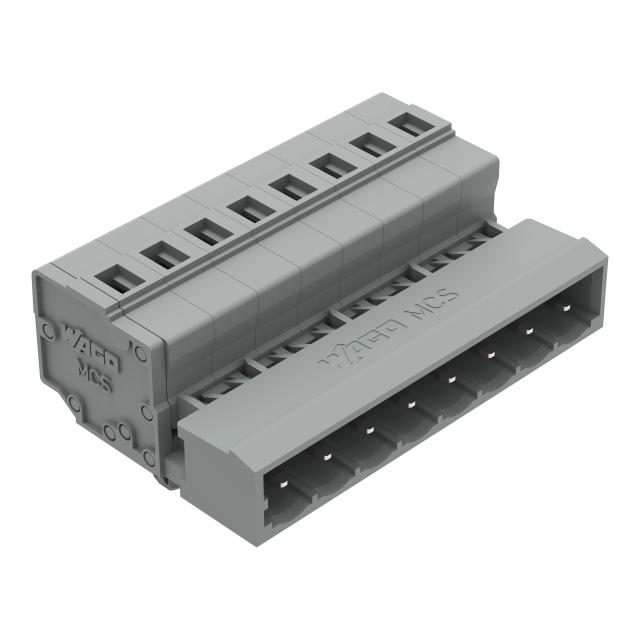 MCS-MIDI Classic wtyk 8-bieg. szary raster 5 mm