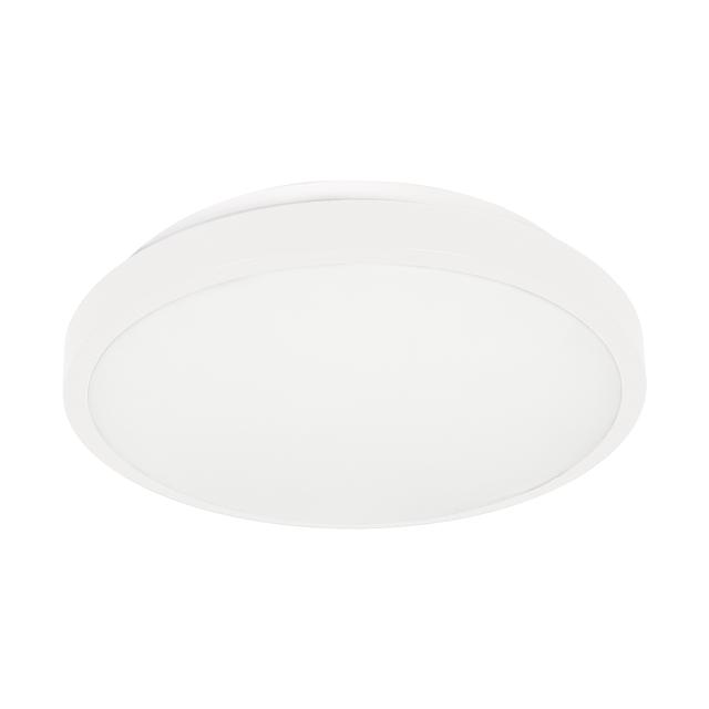 SELENE plafon, 2xE27 z mikrofalowym czujnikiem ruchu, 2x60W, klosz matowy - polistyren, IP54, biały