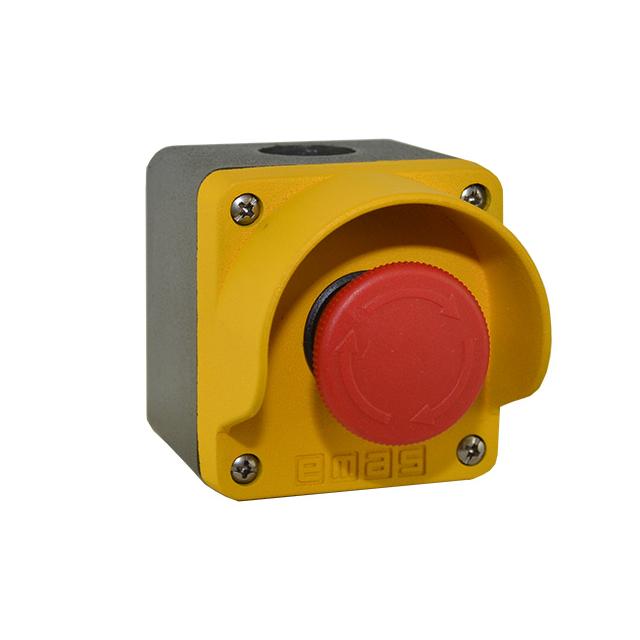 Kaseta metalowa z osłoną, zprzyciskiem bezpieczeństwa 40 mm