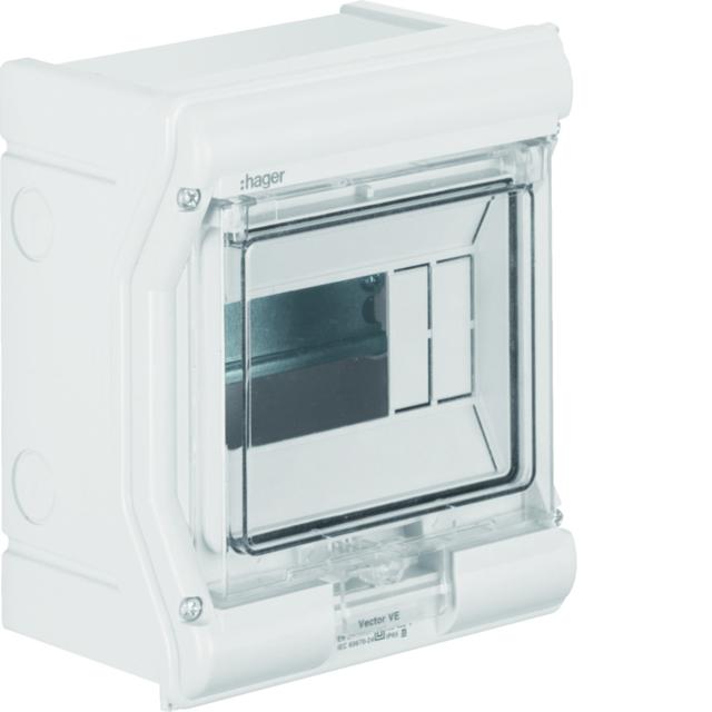 Rozdzielnica modułowa 1x6 natynkowa odporna UV IP65 Vector VE106SN HAGER