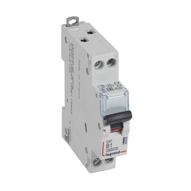 WYŁĄCZNIK NADPRĄDOWY S 301N 1P+N B 1 6000A SERII DX3, Legrand