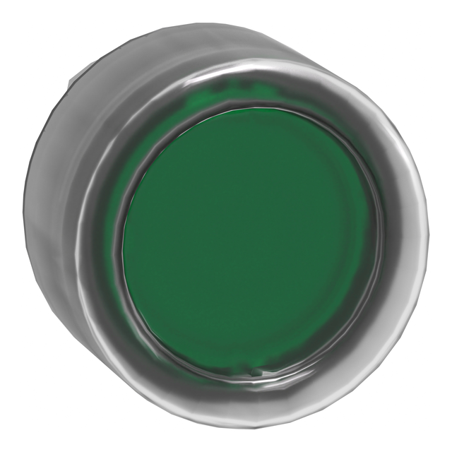 Harmony XB4 Przycisk płaski z samopowrotem LED okapturzona zielona metalowa ZB4BW533 Schneider