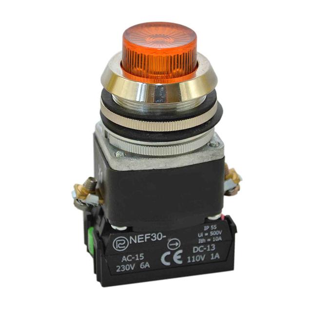 Przycisk NEF30-WLD 2Y/24V-230V żółty