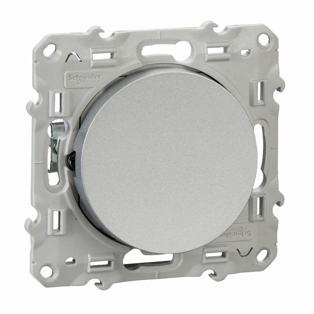 Odace - Przycisk 1-biegunowy aluminium