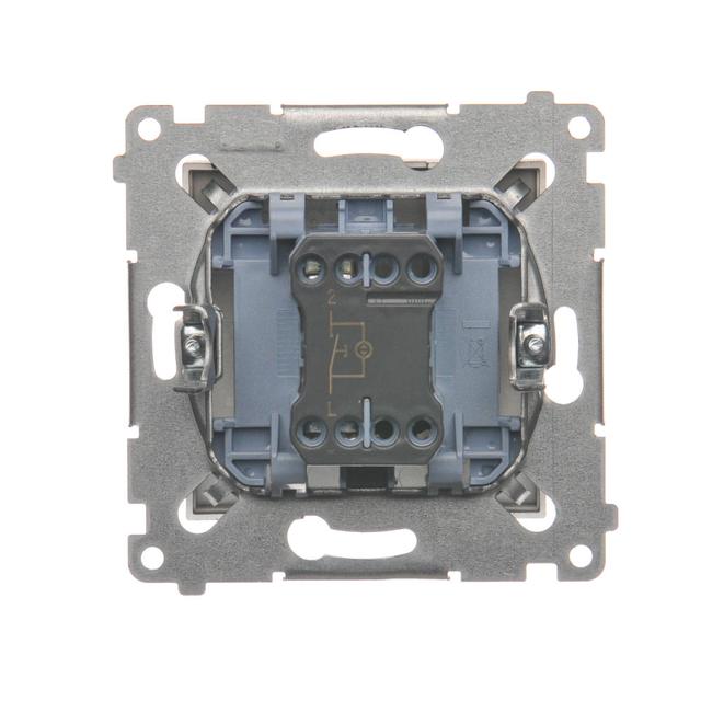 Simon 54 Przycisk „światło” z podświetleniem LED 16A z. śrub. brąz mat