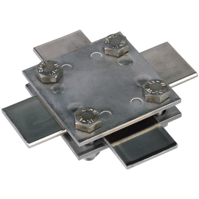 Zacisk krzyżowy 60x60 mm do płask. 30/30 mm, stal nierdzewna NIRO