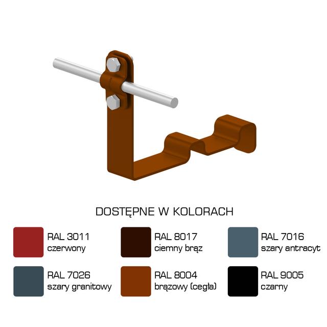 Uchwyt dach.prof. WZÓR 18  Z-śruba, H=10 cm /LA/