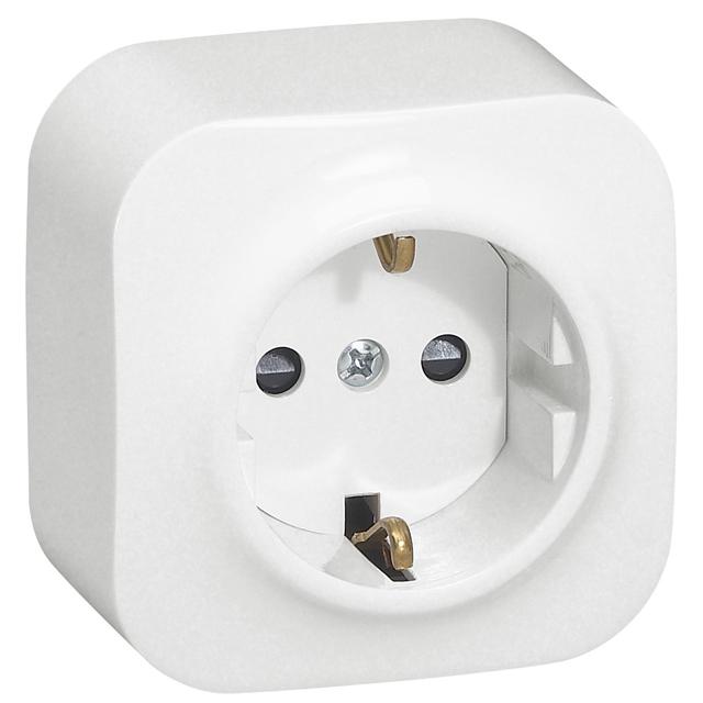 Forix IP20 Gniazdo Pojedyncze Schuko 16A 250V Białe 782420 LEGRAND