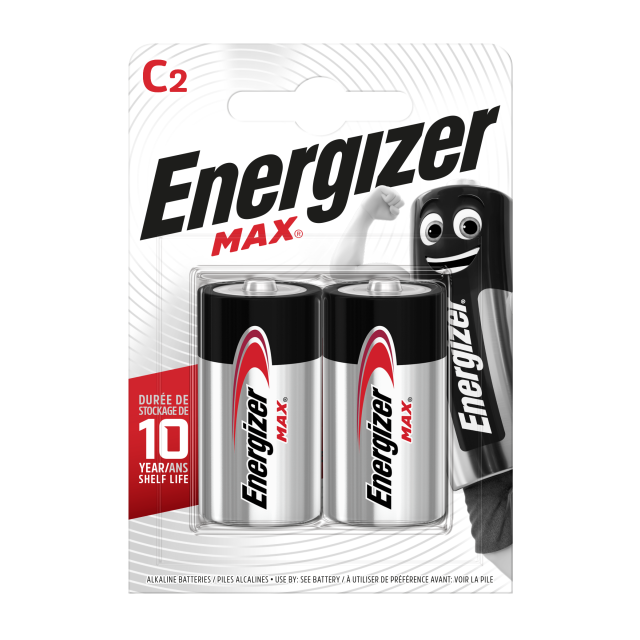 Bateria MAX Alkaliczna C LR14 1.5V opk= 2 szt. ENERGIZER