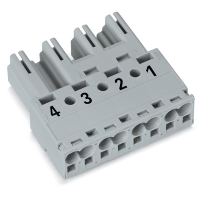 WINSTA wtyk 4-torowy szary /50szt./ WAGO