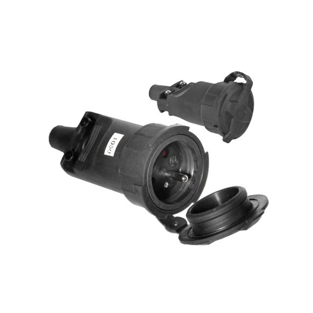 Gniazdo gumowe przenoĹ›ne hermetyczne z/u 250V 16A IP65 D.3149 PAWBOL