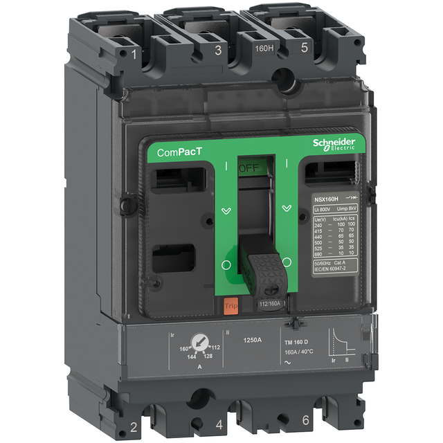 Wyłącznik mocy ComPacT NSX NSX100HB1 TM63D 3P 75kA C10V3TM063 Schneider