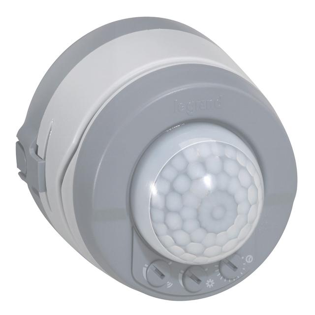 PLEXO55 ŁĄCZNIK AUTOMATYCZNY Z DETEKTOREM RUCHU SZARY KOMPLET 10A-250V~, Legrand
