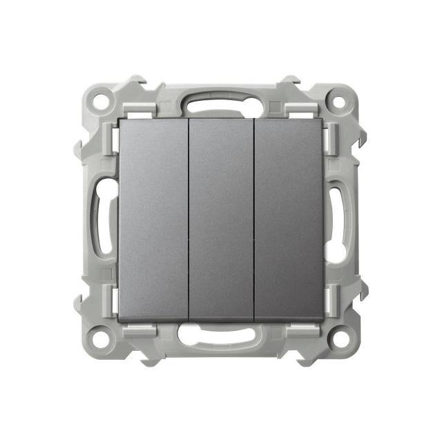 SZAFIR Łącznik potrójny - kolor szary mat