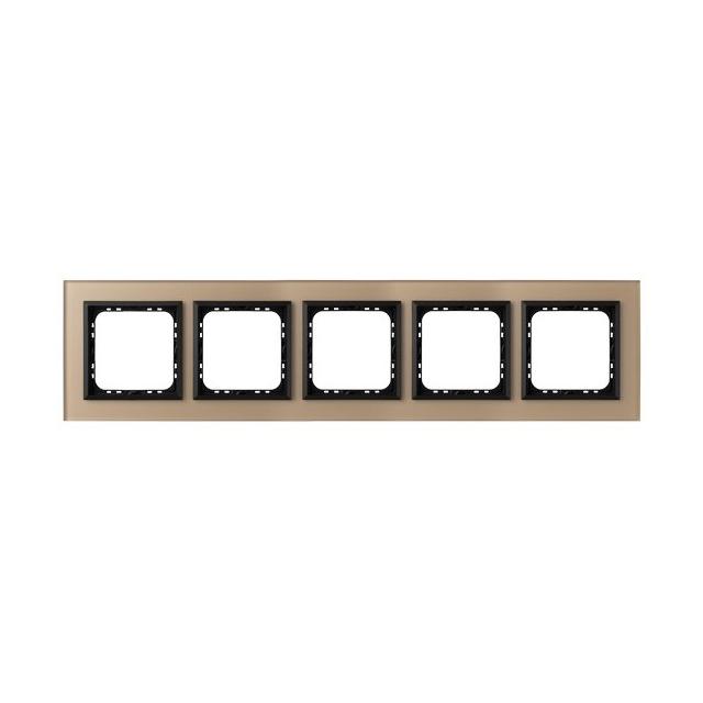 SONATA Ramka pięciokrotna - kolor szamp. szkło szron