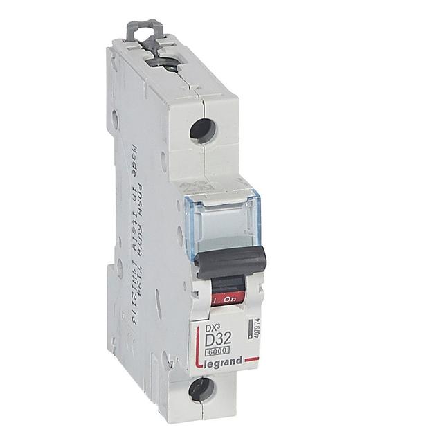 WYŁĄCZNIK NADPRĄDOWY S 301 1P D 32A 6000A SERII DX3, Legrand