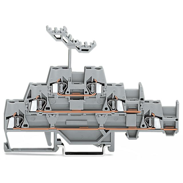 złączka trzypiętrowa L/L/L 2,5 mm2 szara