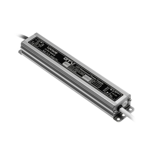 GTV TRANSFORMATOR LED WODOODPORNY, 36W, IP67, DC 12V LD-WZA36W-NW GTV Poland