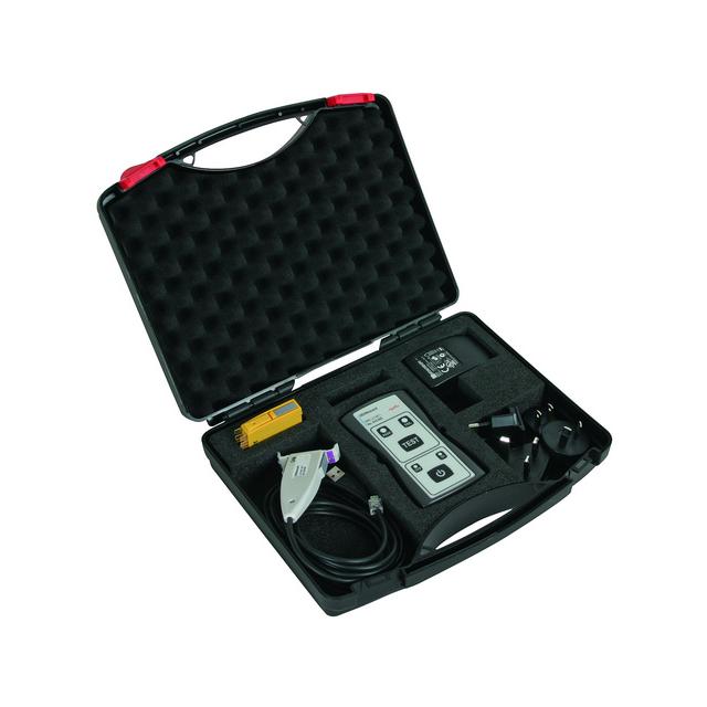 Tester ograniczników przepięć, podręczny, z optycznym i akustycznym wskaźnikiem