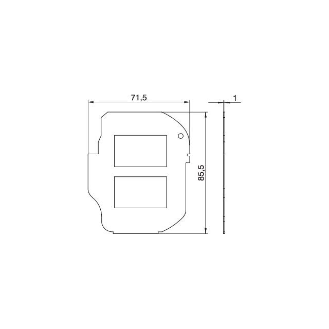 MPR2/2LJU6C, PŁYTKA MONTAŻOWA