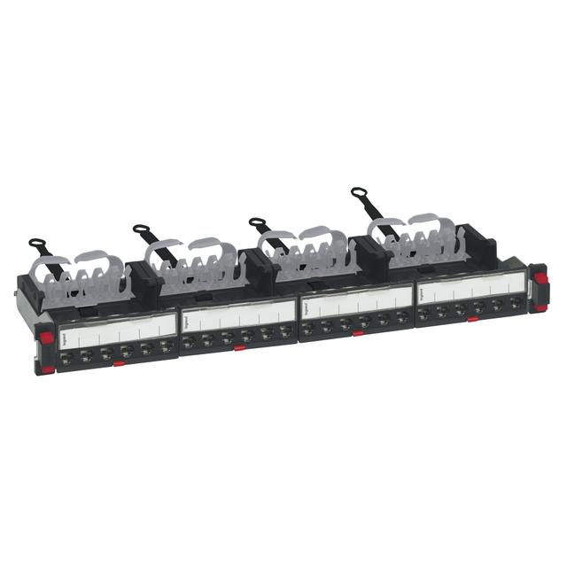 Lcs:Panel Flat 1U 24 Kat6A Stp 033772 LEGRAND