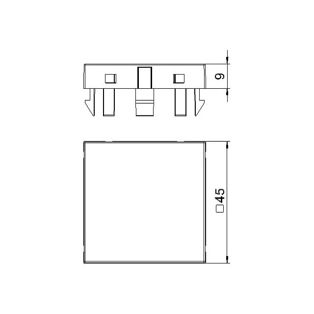 BD 45 1/1, ZAŚLEPKA RAPID 45 1 MODUŁ ALUM