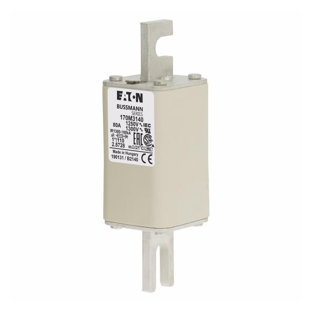 80A 1250V 1*/110 aR INDICATOR FUSE Wkładka szybka 80A AC 1250V rozmiar 1 45x45x138 mm 170M3140 EATON