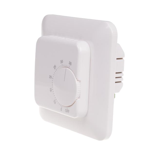 REGULATOR TEMPERATURY Z SONDĄ W KMPL. ZAKRES REGULACJI TEMP.: 5÷35°C, STYK: 1P, I=16A, MONTAŻ NA ŚCI