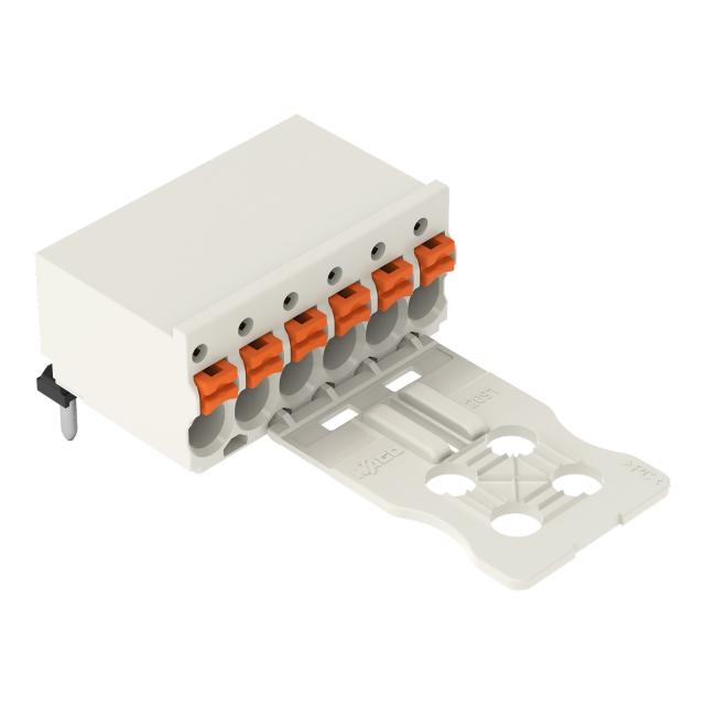 Gniazdo picoMAXeCOM raster 3,5mm 8‑biegunowe z kątowymi pinami lutowniczymi z płytką 2091‑1358 /50szt./ WAGO
