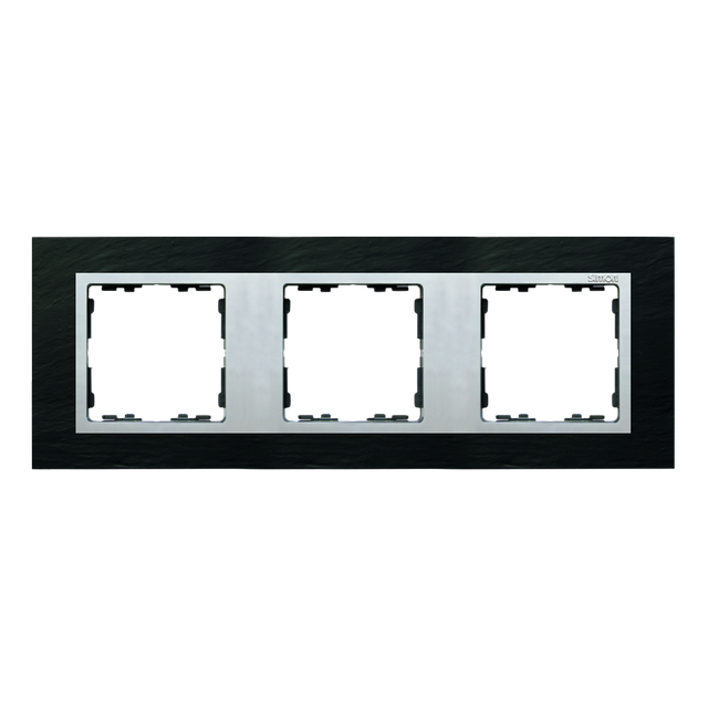 Simon 82 Nature Ramka 3-krotna Nature Łupek / pierścień aluminum mat 82937-63 KONTAKT