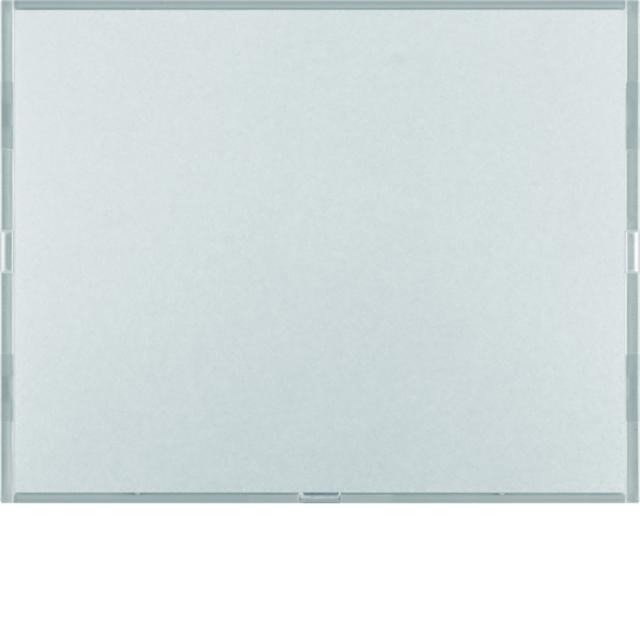 BERKER KNX e/s K.x Przycisk pojedynczy z polem opisowym z diodami LED RGB i czujnikiem temperatury aluminium  80161774 HAGER