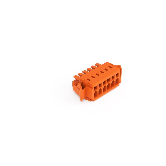 MCS-MINI Classic gniazdo 6-bieg. pomarańczowe raster 3,81 mm /50szt./ WAGO