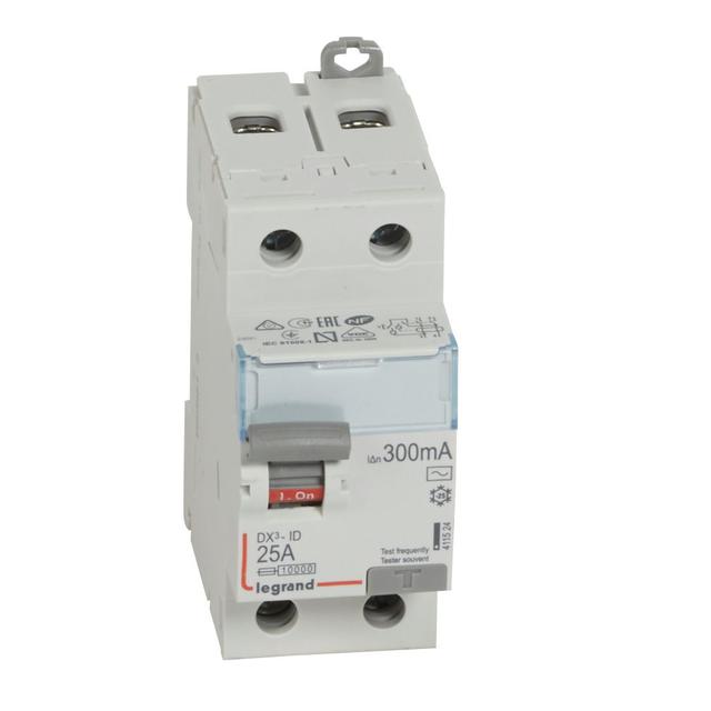 Wyłącznik Różnicowoprądowy P 302 2P 25A 300Ma Typ AC DX3 411524 LEGRAND