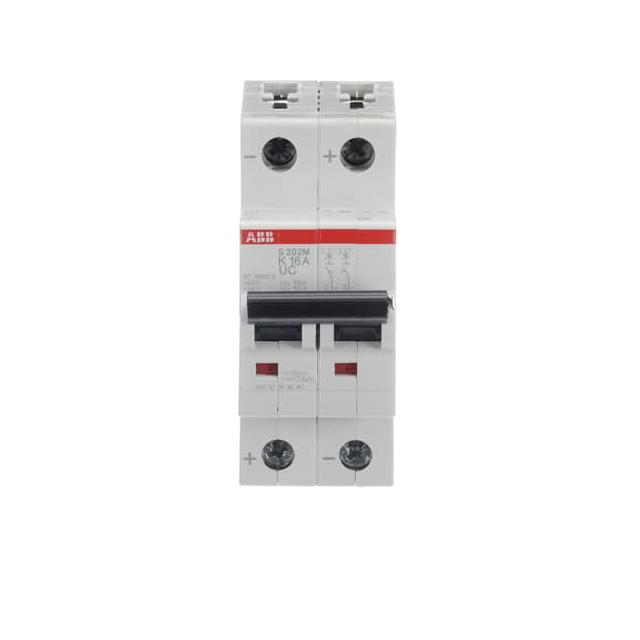 S202M-K16UC Wyłącznik nadprądowy 10kA AC/DC 2P K16A 2CDS272061R0467 ABB