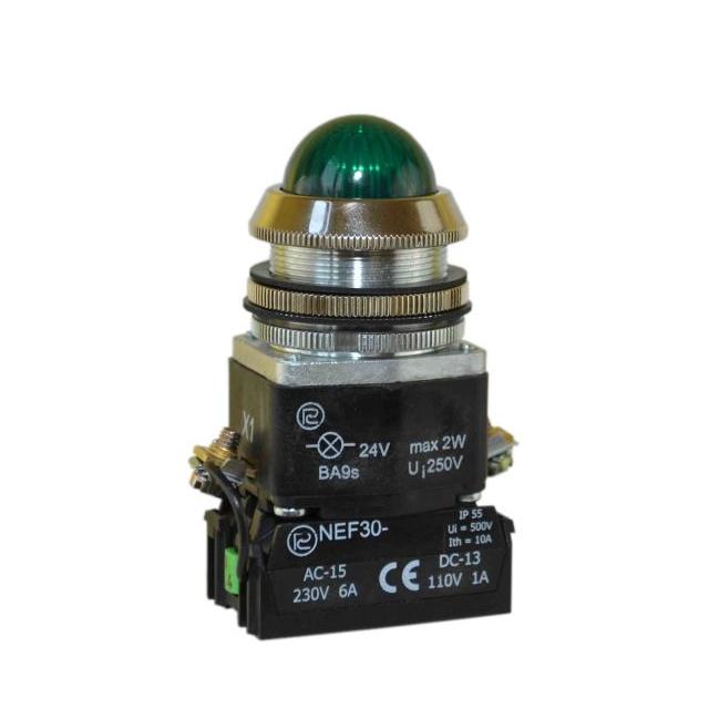 Lampka NEF30LC/6V zielona