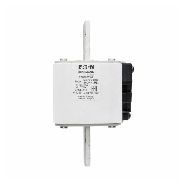 FUSE 800A 1250V 3FKE/115 AR CU Wkładka szybka 800A AC 1250V rozmiar 3 76x92x159 mm aR IEC, 170M6746