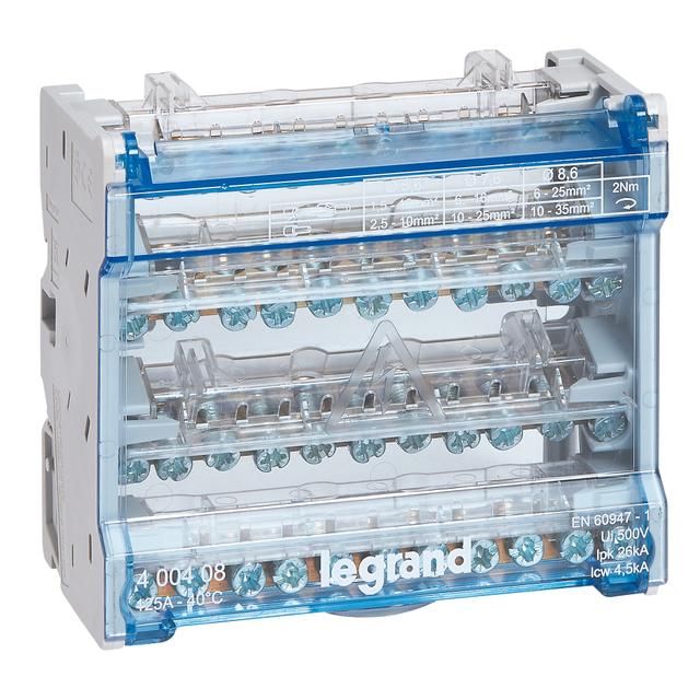 Modułowy Blok Rozdzielczy 6M 4P 125A - 10 Zacisków 400408 LEGRAND