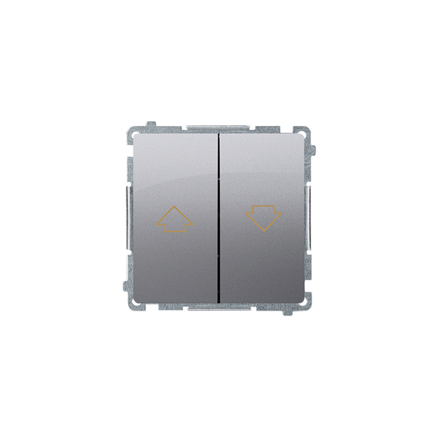 Simon Basic Przycisk roletowy 10A 250V zaciski śrubowe stal inox BMZ1.01/21 KONTAKT