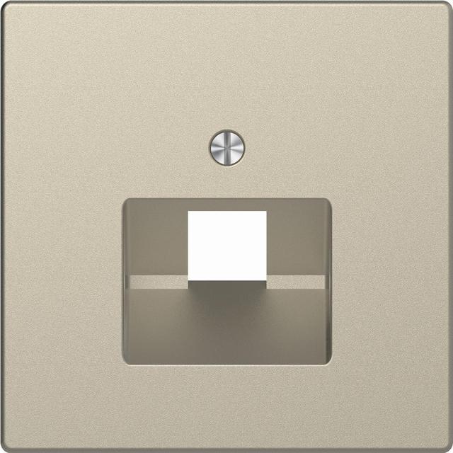 Merten, D-Life, płytka centralna gniazda RJ45 ukośnego, piasek