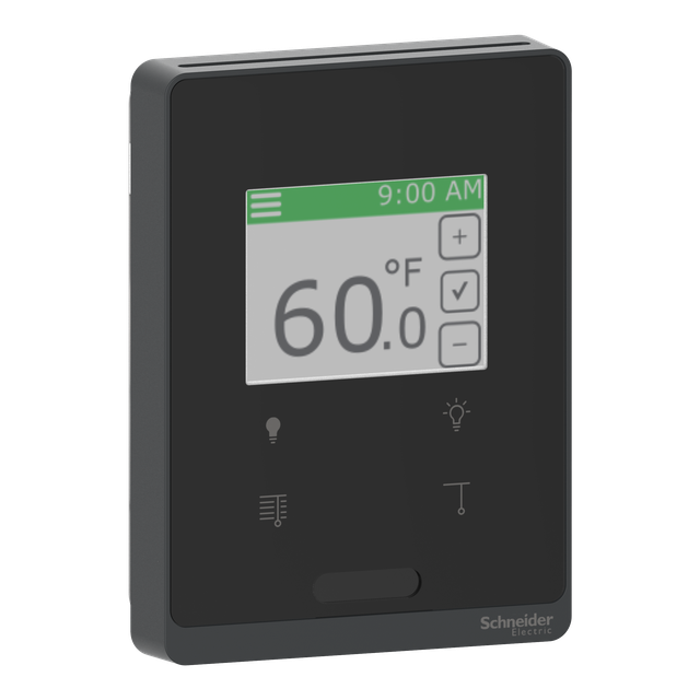 SXW, panel przedni z czujnikiem PIR, ekran dotykowy i 4 przyciski, Sensorbus, czarny