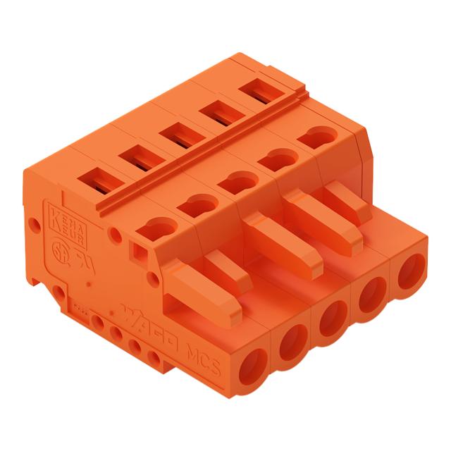 Gniazdo MCS-MIDI Classic 5-biegunowe pomarańczowe raster 5,08mm /100szt./ 231-305/026-000 WAGO